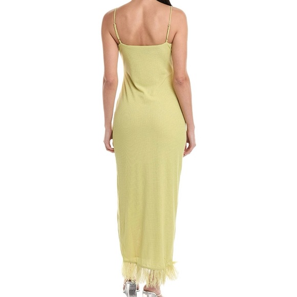 SAYLOR Yellow Ruched Strapless Maxi Dress - Picture 2 of 6